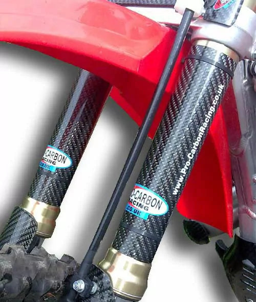 PRO CARBON HONDA UPPER FORK PROTECTORS CRF 250/450 ALL YEARS – Trials ...