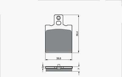 DAB PRODUCTS MONTESA COTA 309 310 311 314 & 315R (97-00)  REAR BRAKE PADS