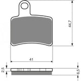 DAB PRODUCTS BETA REV3 PERFORMANCE REAR BRAKE PADS 2005-2008 MODELS - Trials Bike Breakers UK